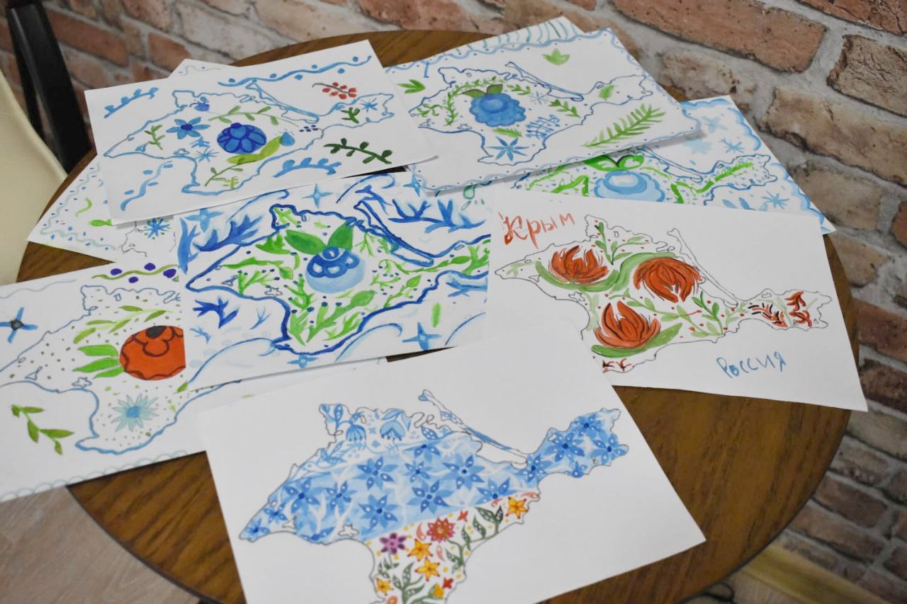 Мастер класс по созданию открыток с изображением Крымского полуострова.